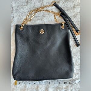 Tory Burch Marsden Black Leather Shoulder Bag